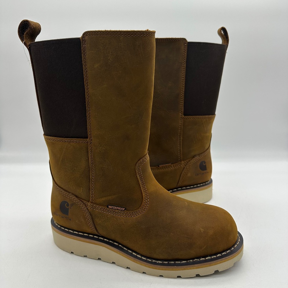 Carhartt FW1234-W Women 6.5 Wellington Wedge Waterproof 10" Steel Toe Work Boots